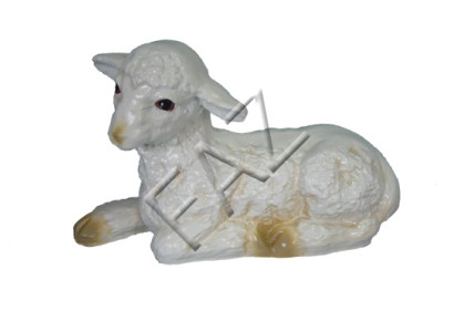 Conception de mouton se trouvant figure statue de jardin sculpture figures sculptures statues nouveau